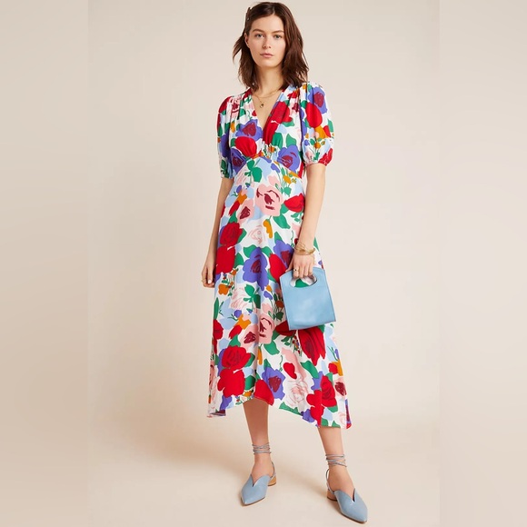 Faithfull the Brand Dresses & Skirts - Faithfull The Brand Anita Floral Print Midi Dress Multicolor Women Size Medium